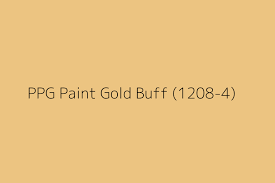 Ppg Paint Gold Buff 1208 4 Color Hex Code