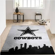dallas cowboys skyline nfl area rug for