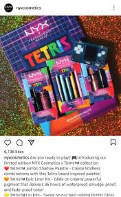 NYX Cosmetics: new Tetris collection, available now online : r/MUAontheCheap