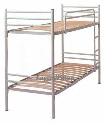 metal bunk bed white wooden slats size