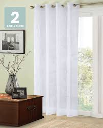 eyelet voile panel curtains net