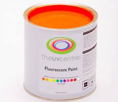 light red fluorescent brushable paint