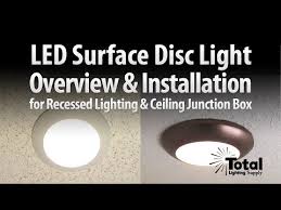 Sylvania Ultra Led Disc Light Overview Installation By Total Recessed Lighting Youtube