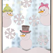 Basteln zu weihnachten macht viel spaß und bringt eltern und kinder zusammen. Schneemann Fensterbild Pdf Labbe