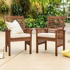 Patio Chairs With Cushions In Dark