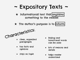Expository Text Anchor Chart Worksheets Teaching Resources