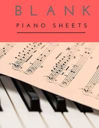 Blank Piano Sheets 12 Treble Clef And Bass Clef Empty Manuscript