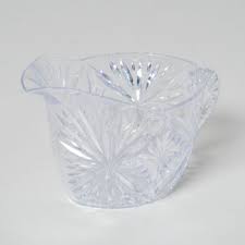 Creamer Pitcher Plastic Cut Glass