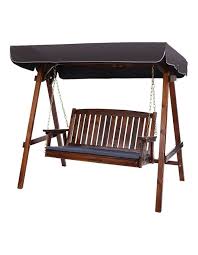gardeon wooden swing chair garden bench