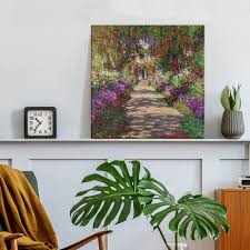 Canvas Print Garden Path In Giverny Art