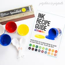 How To Mix Speedball Fabric Inks Pigskins Pigtails