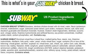 Subway Ingredients Not That Soy Is So Horrible But