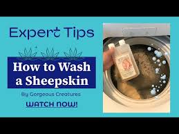 how to wash a sheepskin rug at home by