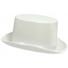 Details About Adult Silk White Top Hat Theatrical Roaring 20s Adult Costume Accessory