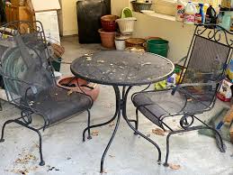 wrought iron outdoor patio set
