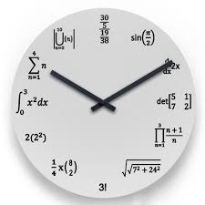 Algebra Clock Math Wall Clock