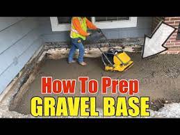 Compacted Gravel Base For Concrete