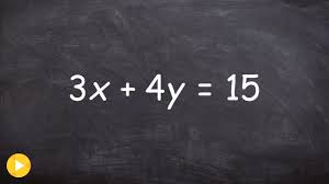 solving an equation for y and x using