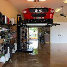 single post car storage lift