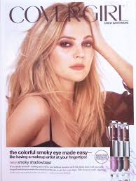drew barrymore cover makeup page