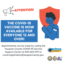 The pfizer vaccine is only available in brevard, duval, orange, and polk counties in the state of florida. Covid 19 Call Center Information Fauquier County Va