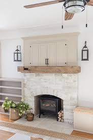 Weathered Barn Wood Fireplace Mantel