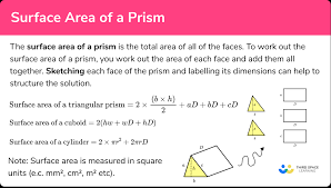 Surface Area Of A Prism Gcse Maths