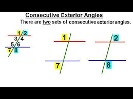 consecutive exterior angles