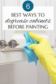 degreasing kitchen cabinets before painting