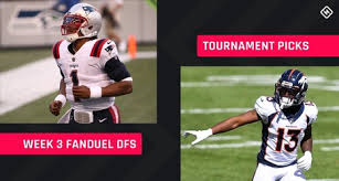 Players can earn points for yards, receptions and, of course. Week 3 Fanduel Picks Nfl Dfs Lineup Advice For Daily Fantasy Football Gpp Tournaments