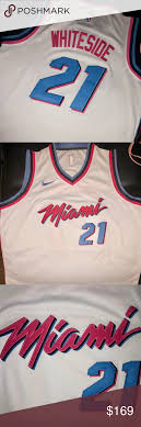 News and blog on new sports logos and uniforms, rumours, concepts, and history in baseball, basketball, hockey, football, soccer and ncaa according to a set of leaked photos posted to twitter yesterday afternoon, the miami heat are bringing back their universally popular vice style uniforms. Miami Heat City Game Jersey Sold Out Rare Clothes Design Nike Shirts Fashion