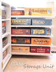 This pallet storage chest is easy and is a great solution to your home organization needs. Diy Board Game Storage Unit Home Made By Carmona