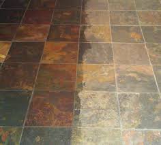 slate floor and patio sealer in a wet