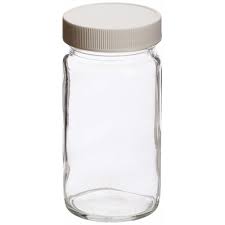 D0096 Clear Glass Tall Straight Jar