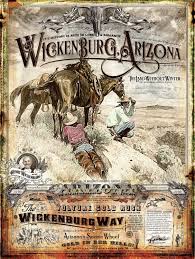 Cowboy style.old paper background with sheriff star and horsesho. Wickenburg Arizona Historical Poster Etsy Rodeo Poster Western Posters Cowboy Posters