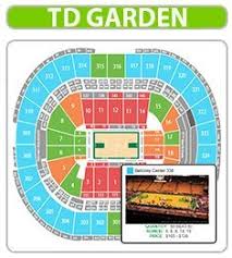 Boston Td Garden Detailed Seat Row Numbers End Stage