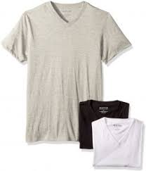 Kenneth Cole Reaction Mens 3 Pack Classic Fit V Neck Tee