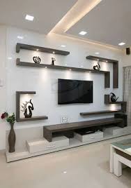 wall mounted tv unit interior designing