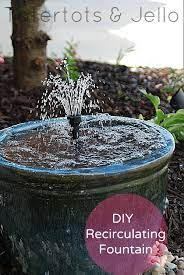 make a diy recirculating fountain for
