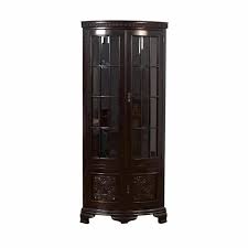 Bow Fronted Corner Display Cabinet