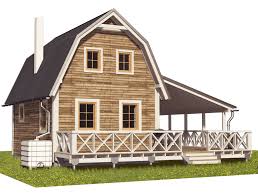 Gambrel Barn House Floor Plan Includes
