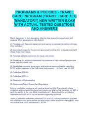 understanding travel card programs