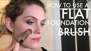 flat foundation brush