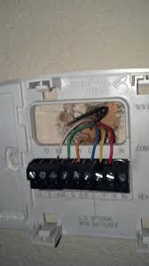 Outside condenser wiring (as wired upon original installation): Changing From Honeywell To Nest
