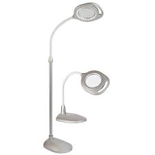 16 2 In 1 Led Floor Lamp Silver Includes Led Light Bulb Ottlite Target
