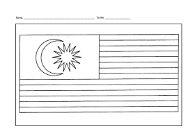 Diwarnakan gambar bendera malaysia untuk mewarna. Aktiviti Mewarna Jalur Gemilang