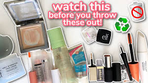 how to recycle empty used makeup