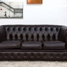 Leather Chesterfield Sofa Three