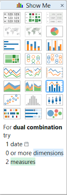 Show Me How Dual Combination Charts The Information Lab