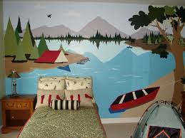 Kids Room Murals Camping Theme Bedroom